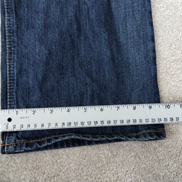 Ariat M4 Jeans Men's Size 38 Relaxed Boot Cut Blue Denim Loop Lock Distressed - Picture 9 of 11